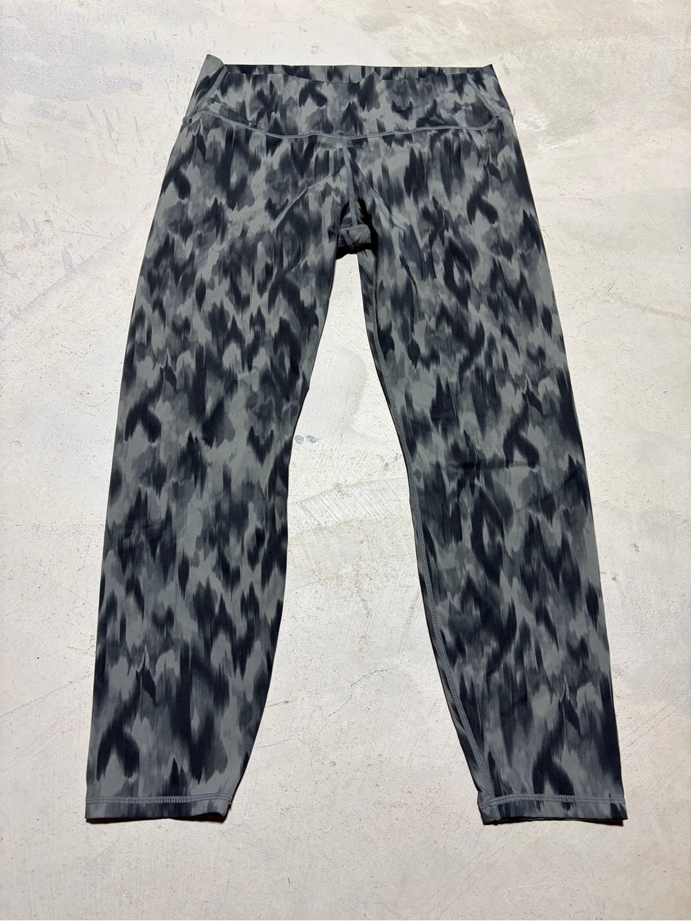 Varley Gray Patterned Active Leggings XL